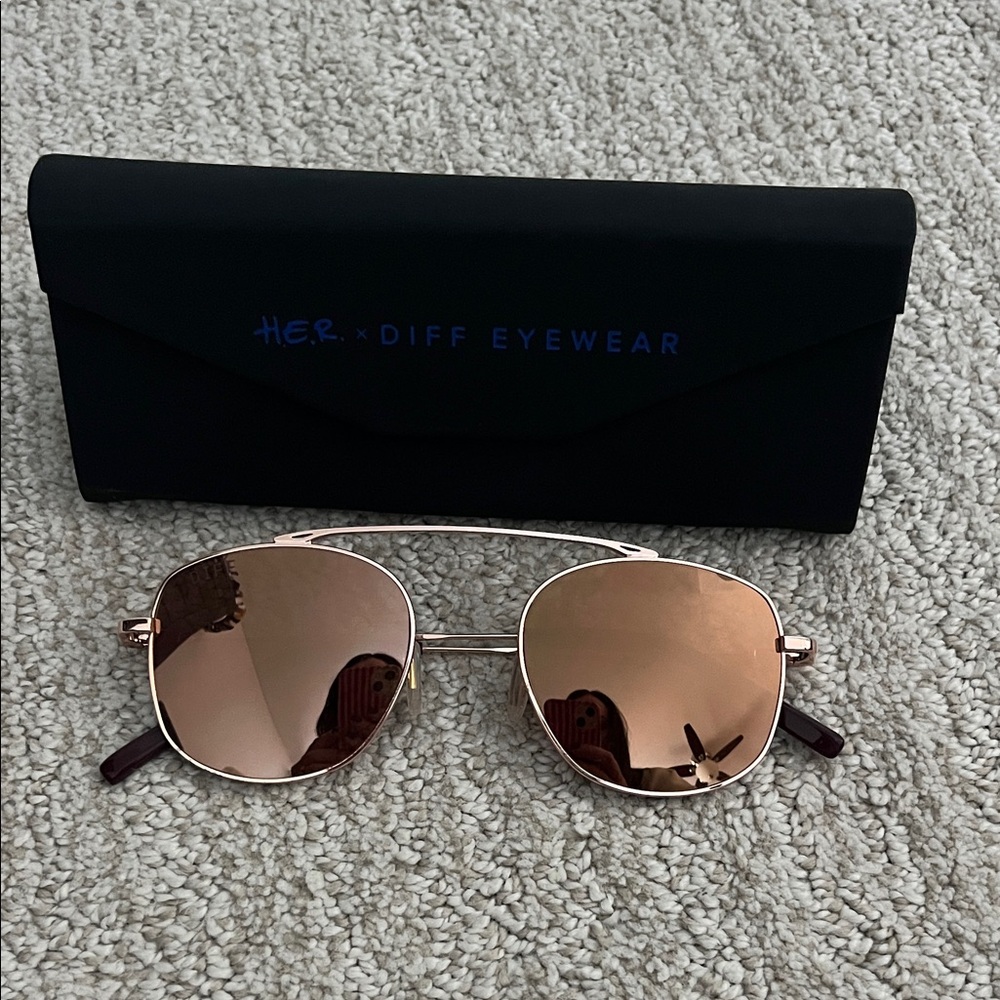 Diff Eyewear Asher Copper-Tinted Sunglasses